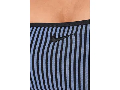 Nike Ripple Texture Bralette Bikini Top In Blue