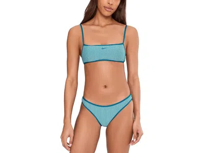 Nike Ripple Texture Hipster Bottom In Blue