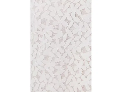 Cece Lace V-neck Shift Dress In White