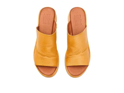 Miz Mooz Patsey Platform Wedge Slide Sandal In Yellow