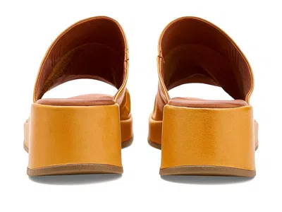 Miz Mooz Patsey Platform Wedge Slide Sandal In Yellow