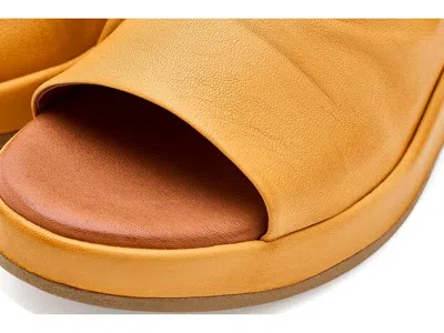 Miz Mooz Patsey Platform Wedge Slide Sandal In Yellow