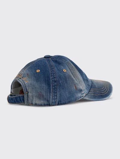 Acne Studios Embroidered Logo Cap In Blue