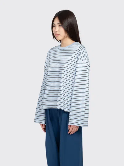 Minimum Mirabelle Long Sleeve T-shirt In Blue