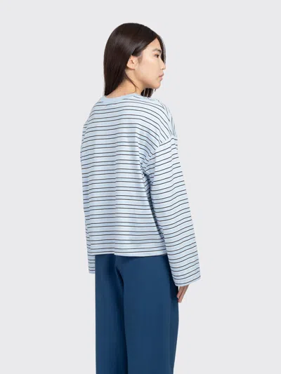 Minimum Mirabelle Long Sleeve T-shirt In Blue