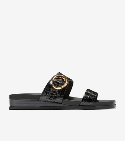 Cole Haan Oaklynn Wedge Sandal In Black