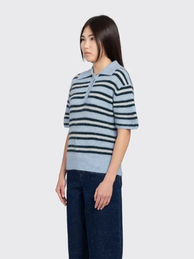 Minimum Ruth Knit Polo In Blue