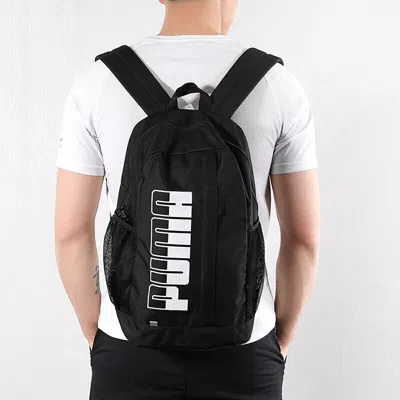 Puma Plus Ii Backpack 'black' In Pink