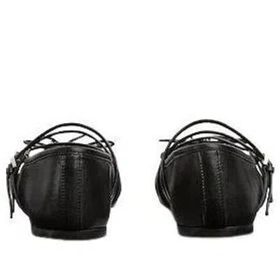 Gucci Nappa Leather Square Toe Ballerina With Horsebit Detailing In Black