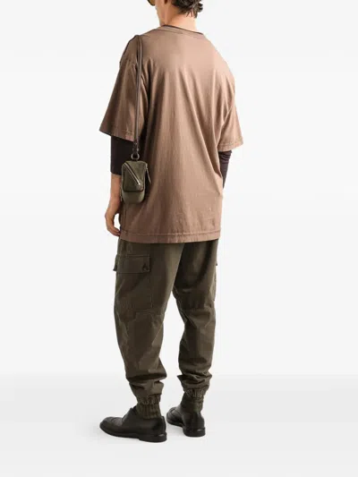 Dolce & Gabbana Drawstring Cargo Pants In Brown