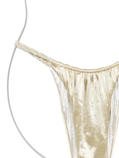 Isa Boulder Align Bikini Bottom In Gold