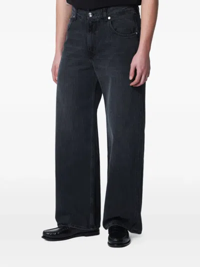 Séfr Sefr Relaxed Fit Worn Wash Jeans For Men In Black
