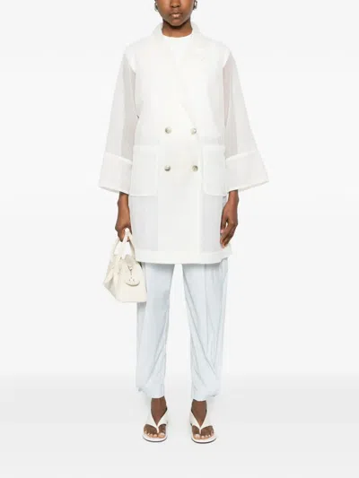 Herno Patch-pocket Coat In White