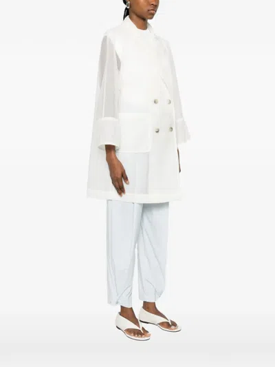 Herno Patch-pocket Coat In White
