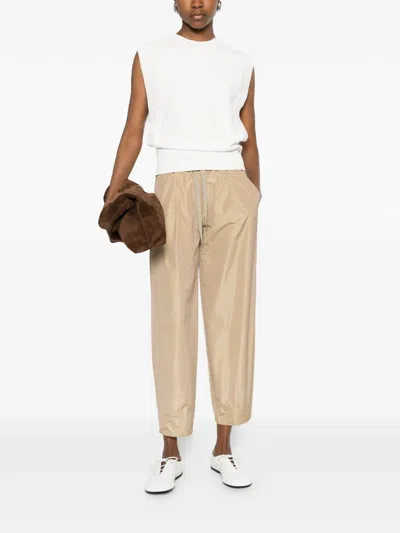 Herno Polyester Drawstring-fastening Trousers In Neutral