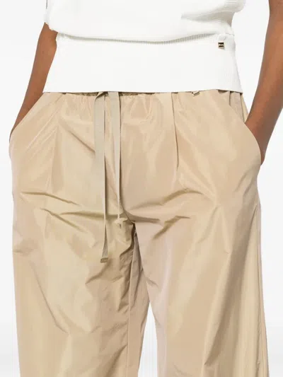Herno Polyester Drawstring-fastening Trousers In Neutral