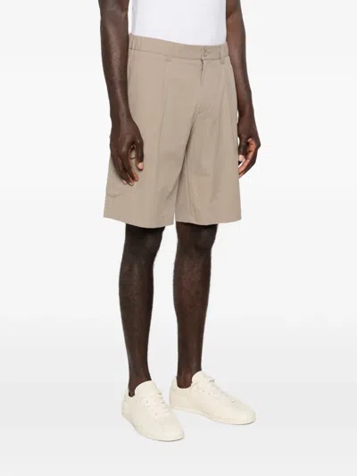 Herno Polyester Cargo Shorts In Neutral