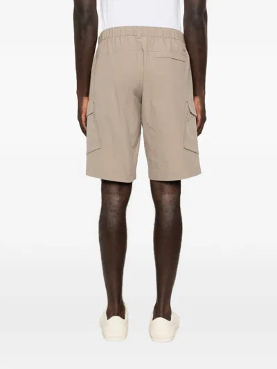 Herno Polyester Cargo Shorts In Neutral