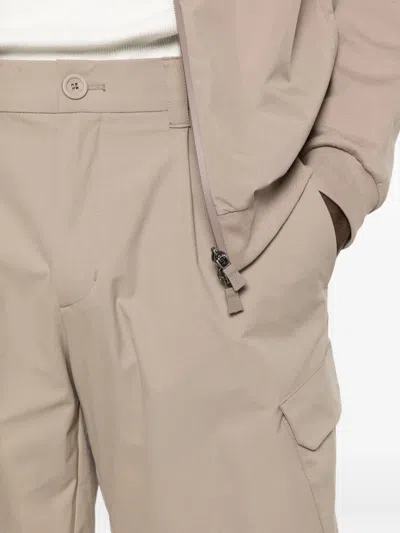 Herno Polyester Cargo Shorts In Neutral