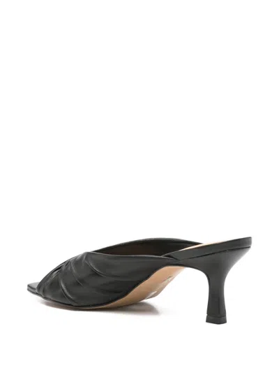 Carrano Twisted-strap Mules In Black