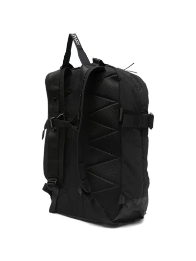 C.p. Company Zip Backpack In Black