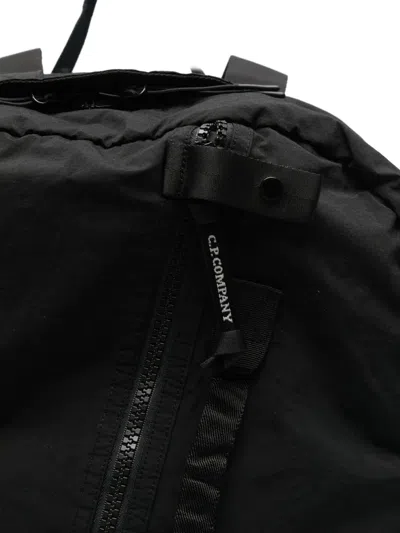 C.p. Company Zip Backpack In Black