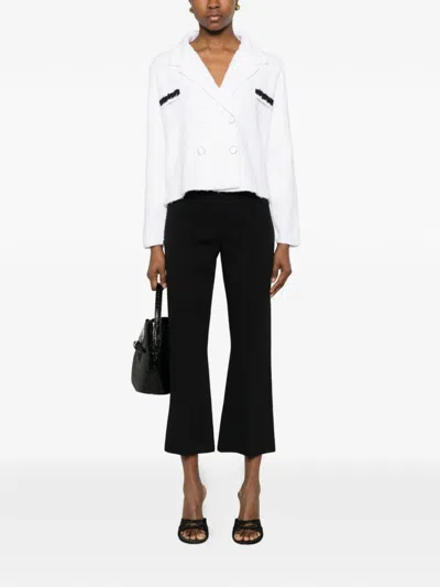 Neera Double-breasted Jacket In White