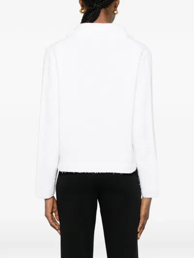 Neera Double-breasted Jacket In White