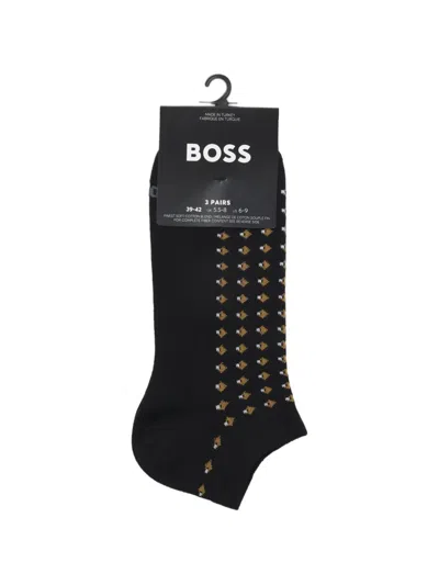 Hugo Boss Patterned Socks Set (set Of Three) In Multi