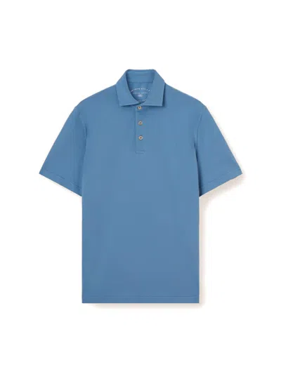 Fedeli Buttoned Polo Shirt In Blue