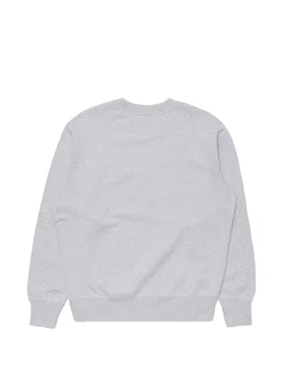 Edwin Ribbed Patch Sweatshirt In Gray