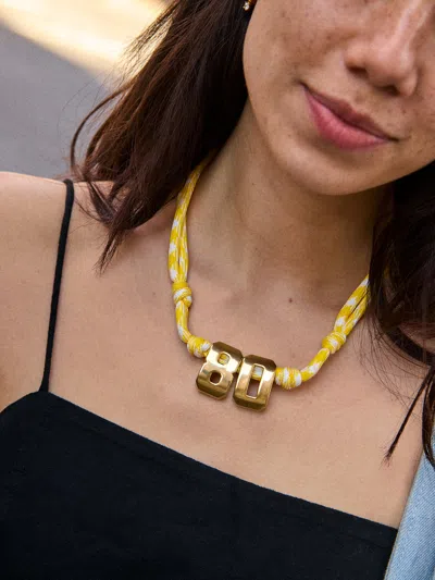Baublebar Knotty Varsity Custom Necklace In Pattern