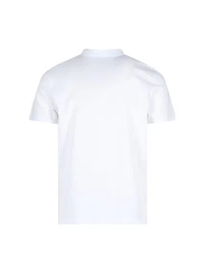 Ami Alexandre Mattiussi Ami Paris Men Cotton T-shirt With Iconic Embroidery In White