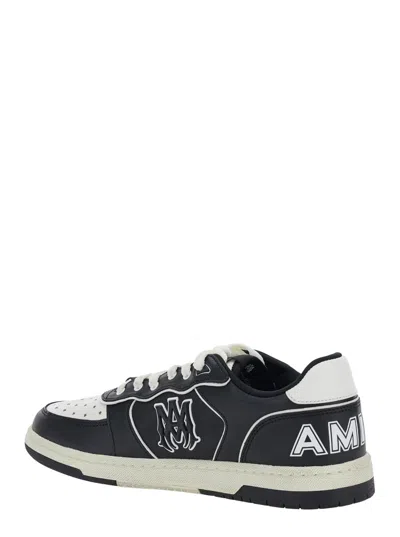 Amiri Vintage Leather Sneakers With Logo Details For Men In Black
