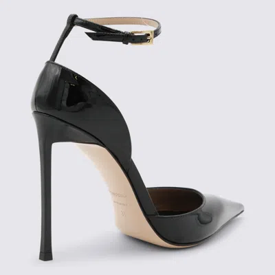 Tom Ford Black Leather Pumps In Multi