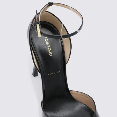 Tom Ford Black Leather Pumps In Multi