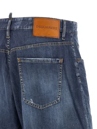 Dsquared2 Boxer Bermuda Shorts In Blue