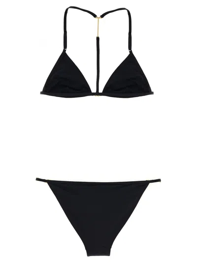 Tom Ford Triangle Bikini Set Adjustable Straps Hardware In Black