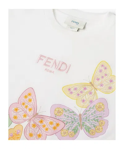 Fendi Junior T-shirt In White