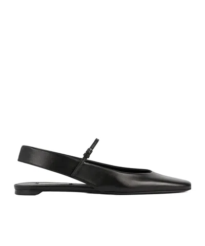 Totême Nappa Leather Slingback Mary Jane Ballerina Flats In Multi
