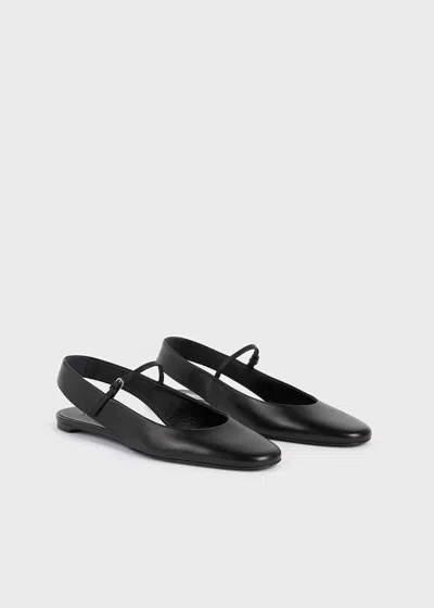 Totême Nappa Leather Slingback Mary Jane Ballerina Flats In Multi