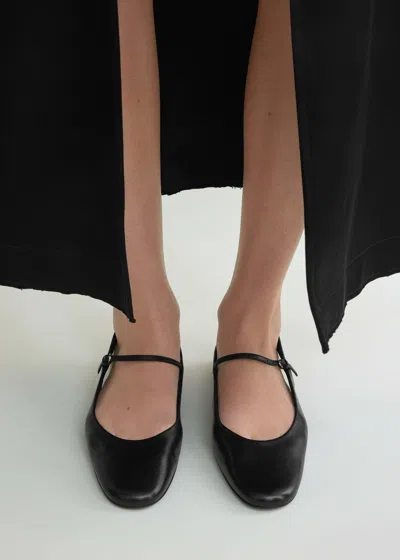 Totême Nappa Leather Slingback Mary Jane Ballerina Flats In Multi
