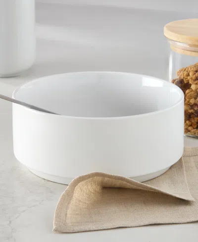 The Cellar Morgan Stackable Ceramic Cereal Bowl, Macy's Exclusive In White