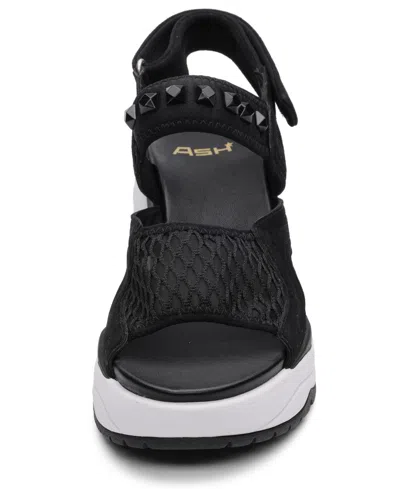 Ash Diva Slingback Platform Sandal In Black