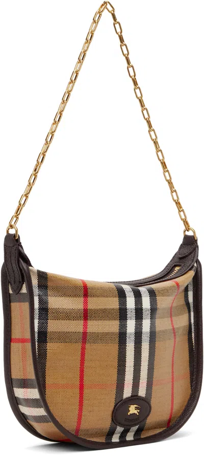 Burberry Mini Highlands Chain Bag - Women, Cotton, Linen In Nude