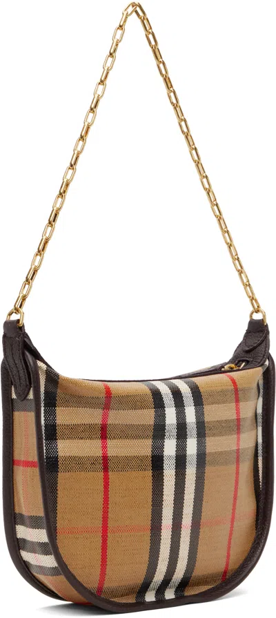 Burberry Mini Highlands Chain Bag - Women, Cotton, Linen In Nude