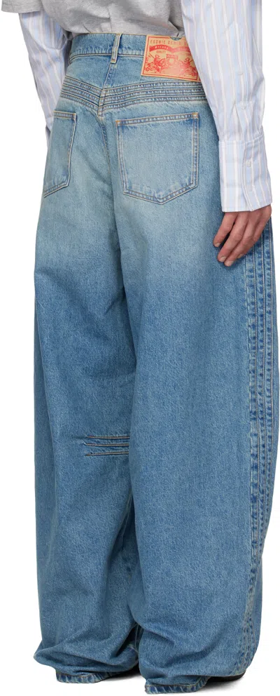 Egonlab Overscaled Belt Loop Jeans In Blue