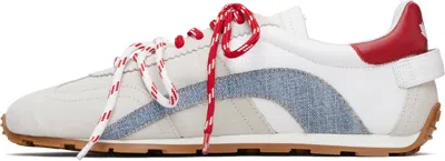 Dsquared2 Dc-642 Denim Panelled Trainers In Multi