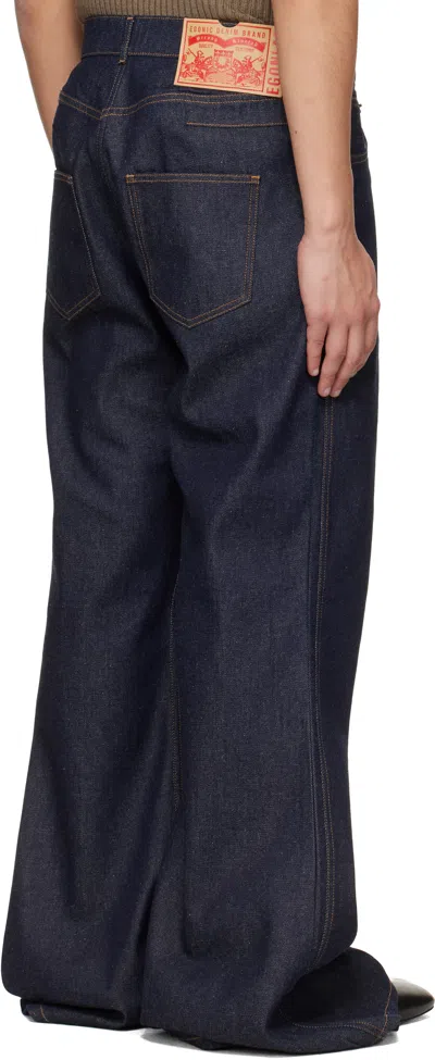 Egonlab Overscaled Belt Loop Jeans In Blue