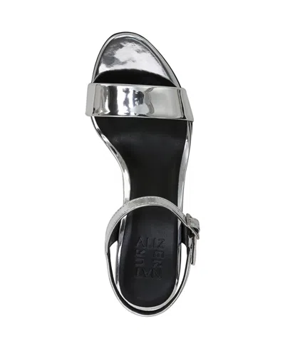 Naturalizer Bristol Ankle Strap Sandal In Silver